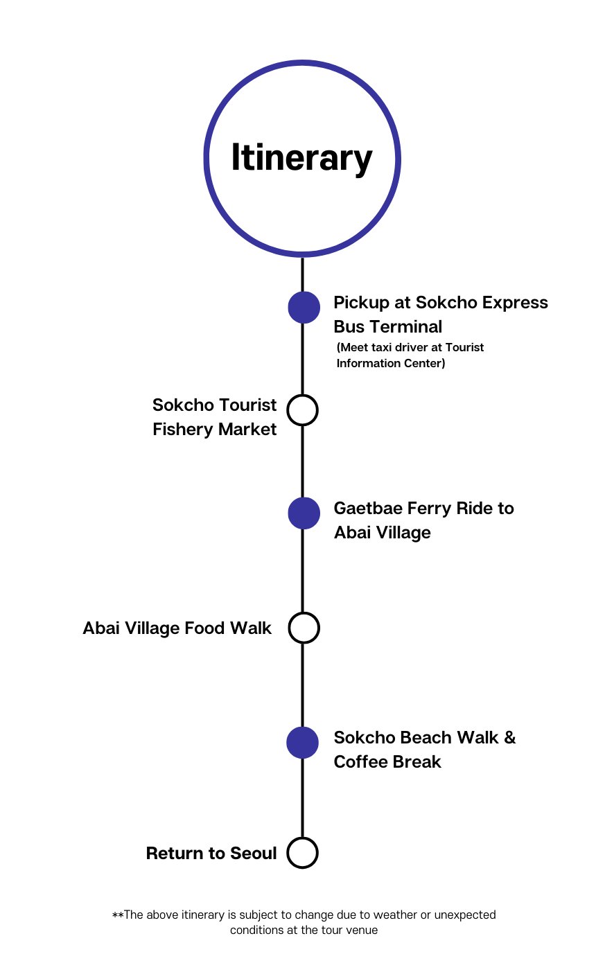 Gangwon Sokcho 3-Hour Taxi Tour