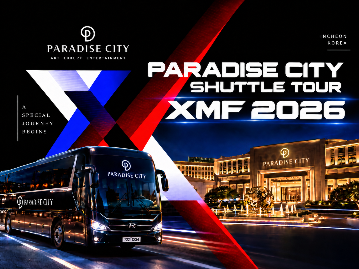 [XMF] Xnterstellar Music Festival  2026 | Incheon Paradise City Shuttle Tour (One-way to Seoul, Incheon Airport Drop-Off)