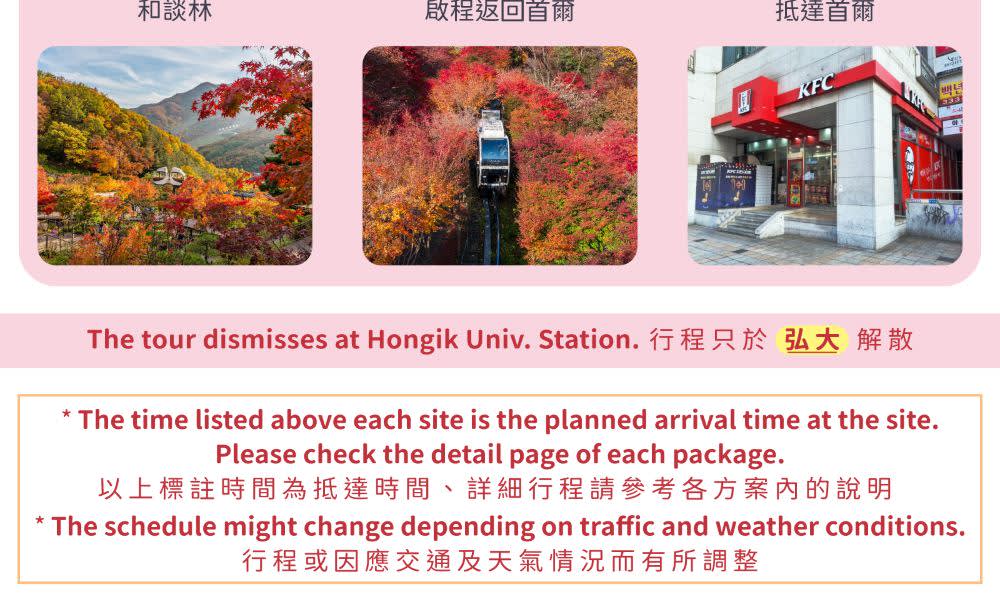 韩国花坛樱花日游（从首尔出发）