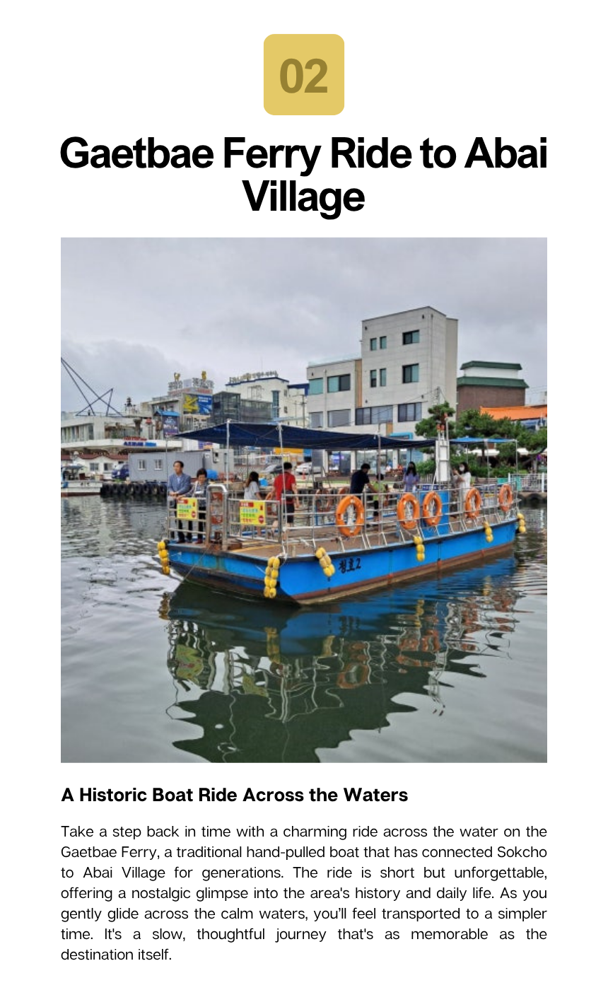 Gangwon Sokcho 3-Hour Taxi Tour