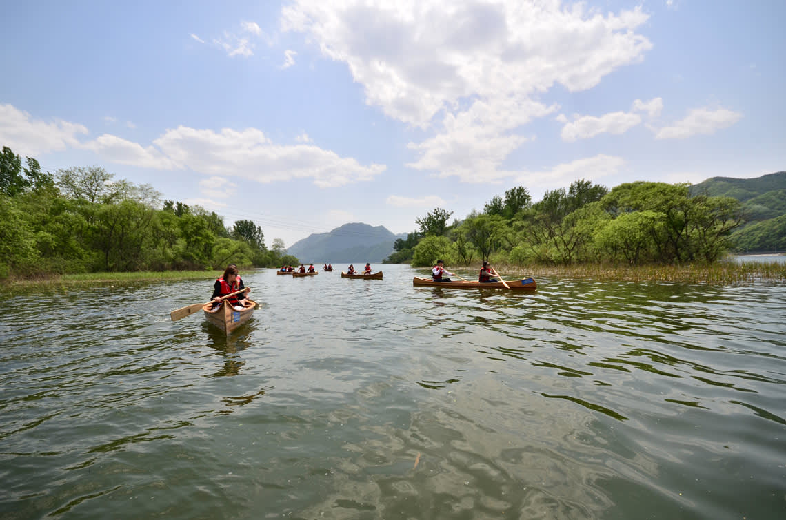 [Gangwon] Chuncheon Jungdo Mulle-gil Canoe Experience Ticket – Scenic Lake Island Tour Near Seoul