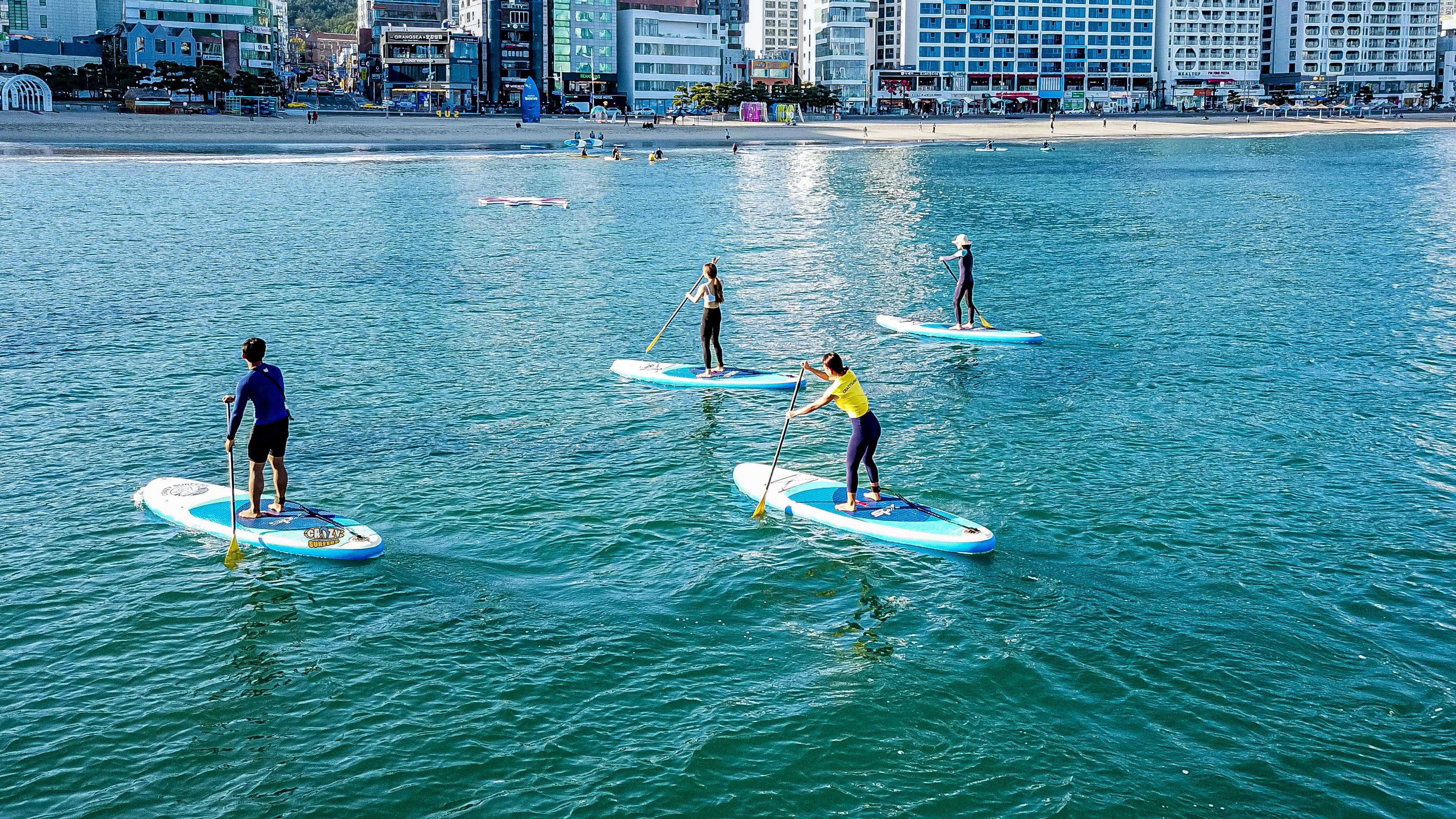 [釜山]Crazy Surfers 广安里白天SUP（立桨冲浪）体验