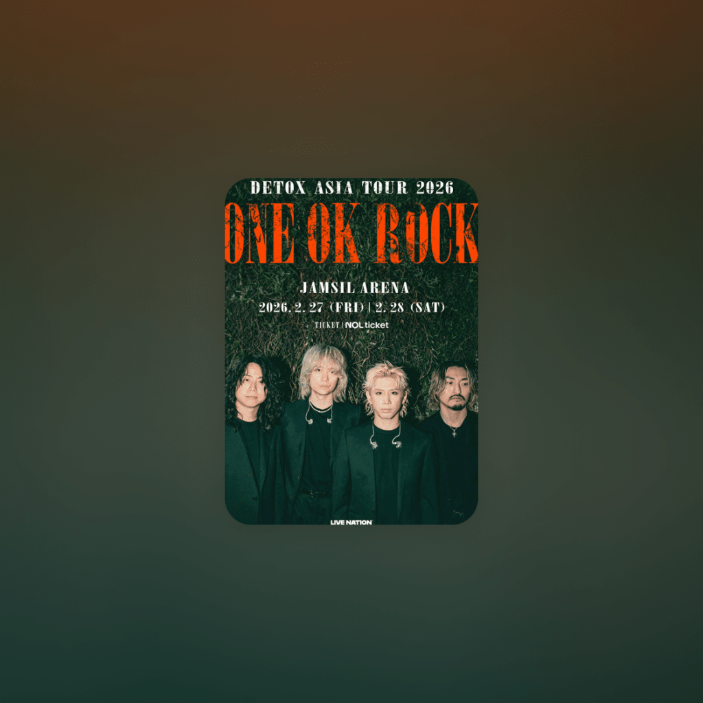 ONE OK ROCK DETOX Asia Tour 2026 in Korea | NOL World (interpark
